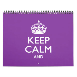 Monatliches Sprichwort BEHALTE CALM Your Text 2025 Kalender