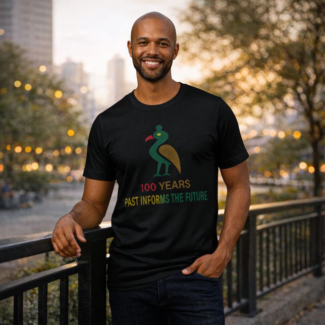 Monats Sankofa-Vogel 100 Jahre Schwarze Geschichte Tri-Blend Shirt (Von Creator hochgeladen)