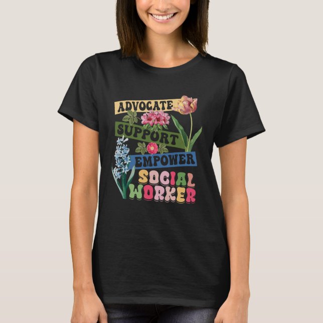 Monatsarbeitsmonat Liebe Groovy Support T-Shirt (Vorderseite)