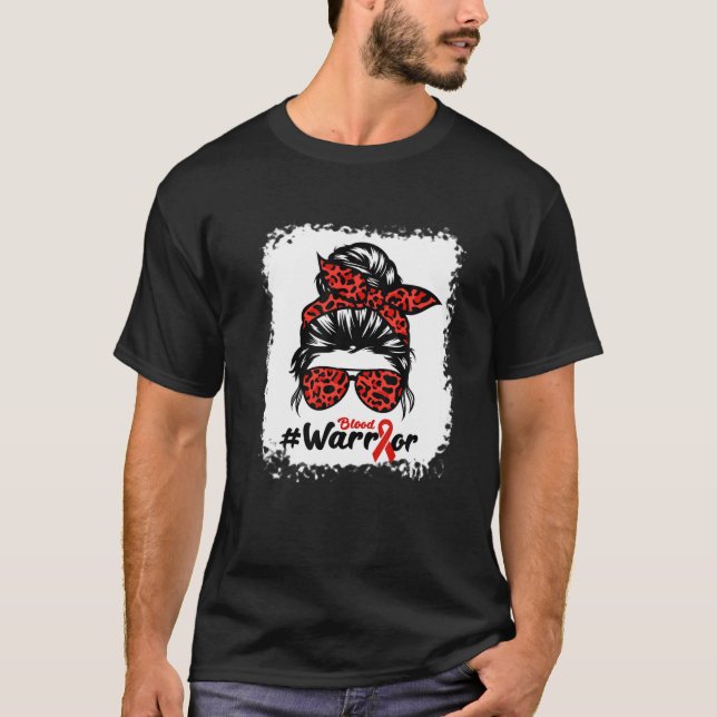 Monatsblutspender Der Multibbon-Krieger gebleicht T-Shirt (Vorderseite)