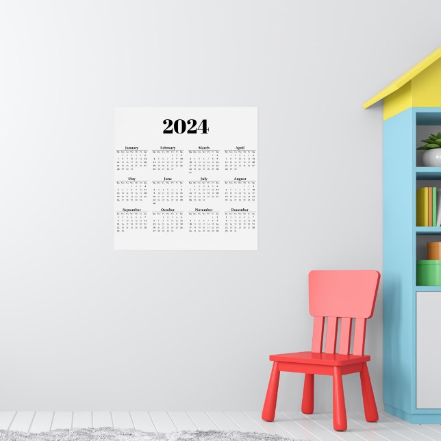 Monatskalender 2024 | Hintergrund Poster (Kinderzimmer 1)