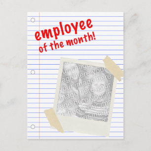 Monatsmitarbeiter Postkarte
