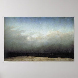 Mönch durch das Meer Poster