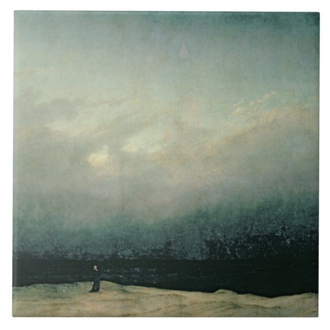 Mönch durch Meer, 1809 Fliese (Vorderseite)