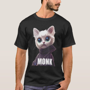 Mönch Katze Kätzchen Merch Kloster Artikel Monasti T-Shirt
