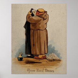 Mönch küsst Nonnen, Liebe erobert alles, Vintag Poster