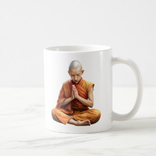 Mönch Zen Meditation Kaffeetasse