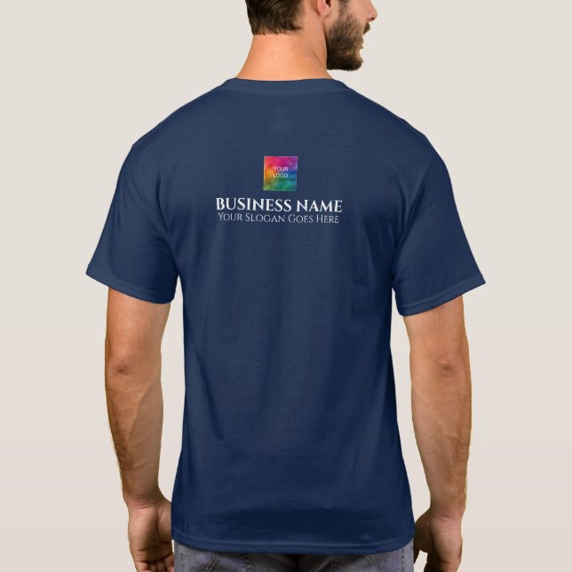 Mönche für das Logo "Unternehmen hochladen" auf zw T-Shirt (Rückseite)