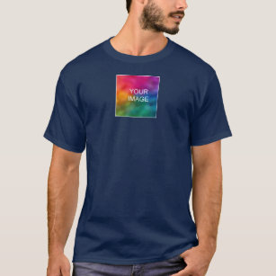 Mönche für doppelseitige Print Navy Blue Add Image T-Shirt