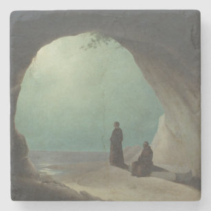 Mönche in Grotto (von Carl Blechen) Steinuntersetzer
