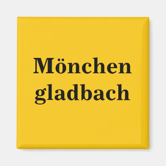 Mönchengladbach Schild Gold Gleb Magnet