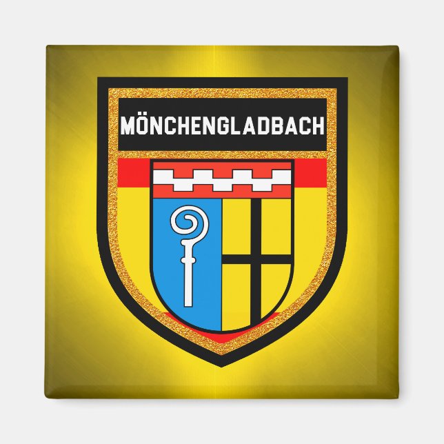 Mönchengladbachfahne Magnet (Vorne)