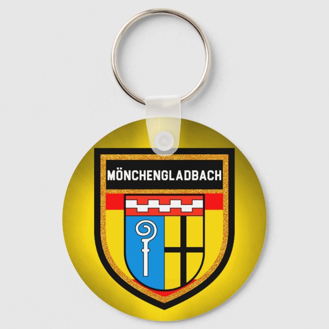 Mönchengladbachfahne Schlüsselanhänger (Vorderseite)