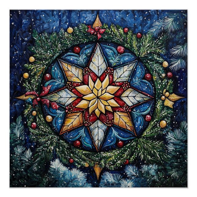Moncirca - Weihnachtsmandala 12/16 - Download Pos Poster (Vorderseite)