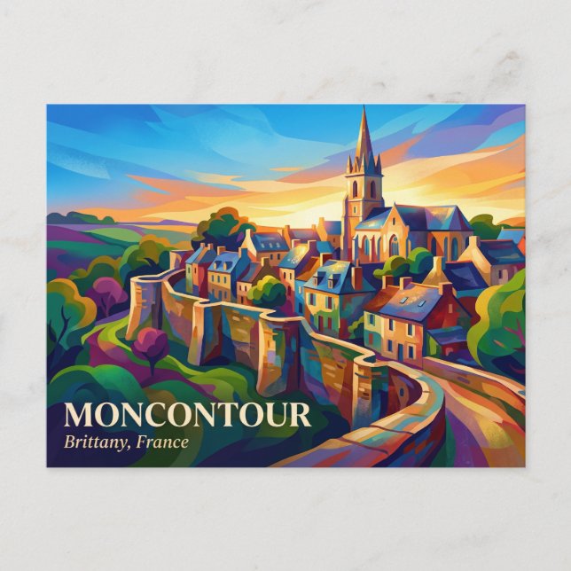 Moncontour Frankreich Postkarte (Vorderseite)
