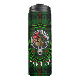 Moncrieffe-Schottischer-Clan-Tartan & Wappen Thermosbecher