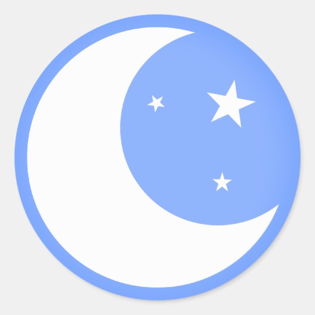 Mond - Aufkleber (Vorderseite)
