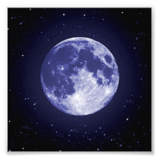Mond aus der Erde Fotodruck