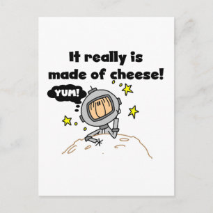 Mond aus Käse T-Shirts und Geschenke Postkarte
