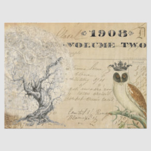 Mond-Baum Decoupage Gewebe Seidenpapier