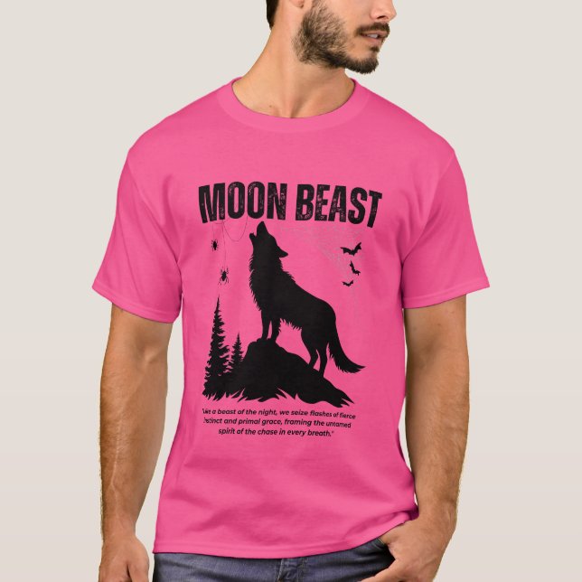 Mond-Bestie-T-Shirt T-Shirt (Vorderseite)