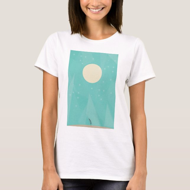 Mond-Blume T-Shirt (Vorderseite)