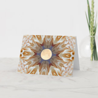 Mond-Blumen-Karte Karte