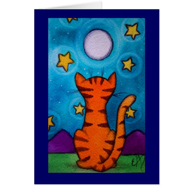 Mond, der Katze anstarrt (Vorne)