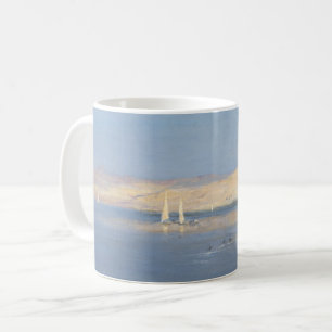 Mond, der über den Nil steigt Kaffeetasse