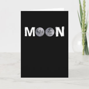 Mond-Design mit 2 Monden anstelle von doppeltem "O Karte