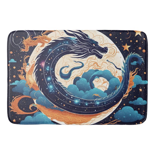Mond-Drache-Badematte Badematte (Vorderseite)