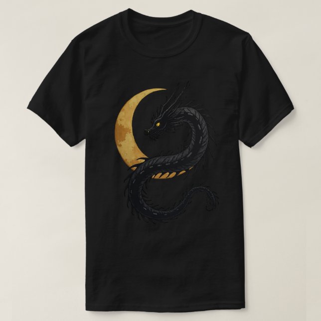 Mond-Drache T-Shirt (Design vorne)