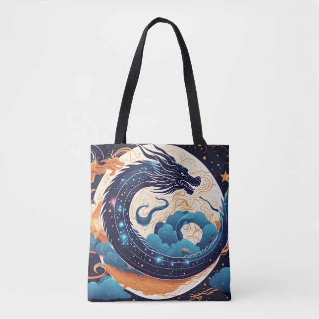 Mond-Drache-Tasche Tasche (Vorderseite)