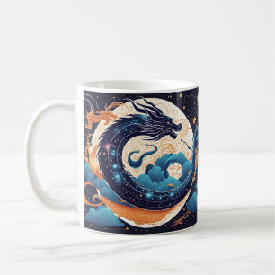 Mond-Drachen-Kaffeetasse Kaffeetasse
