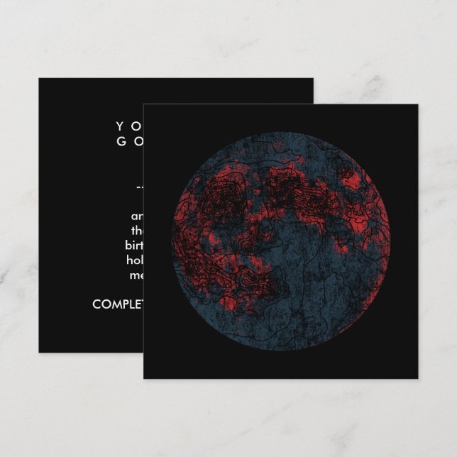 Mond Einladung (Vorne/Hinten)