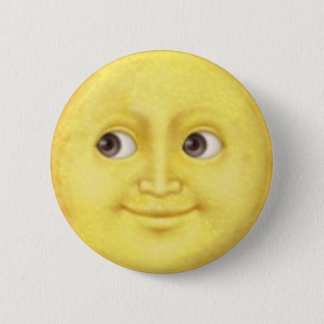 Mond Emoji Button (Vorderseite)