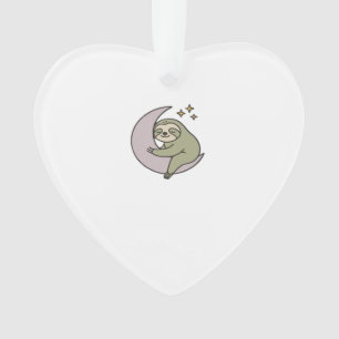 Mond-Faultier-Klassik-T-Shirt Ornament