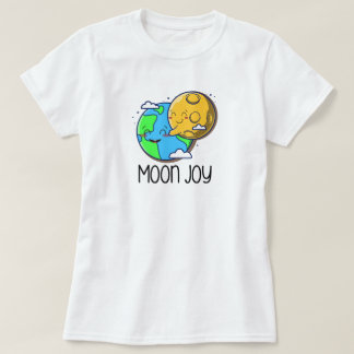 Mond Freude Süße Erde und Mond Umarmen T-Shirt