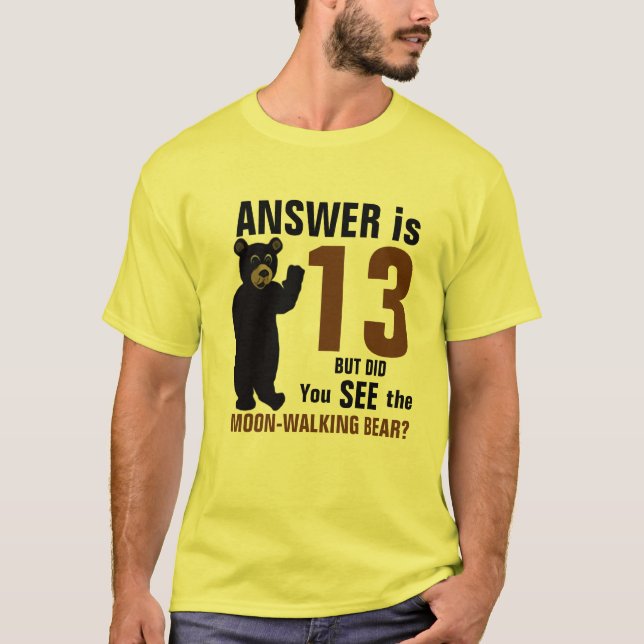 Mond-Gehendes Bärn-Shirt T-Shirt (Vorderseite)