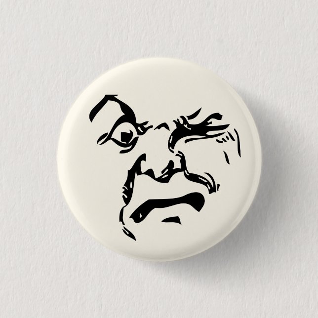 Mond-Gesicht Button (Vorderseite)
