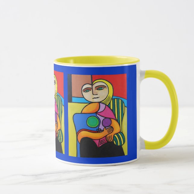 Mond-Gesichts-Kaffee-Tasse Tasse (Rechts)