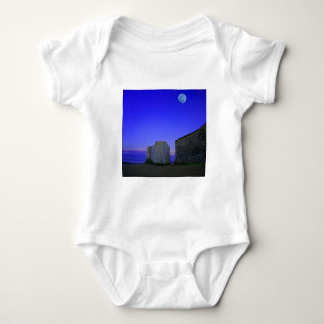 Mond-Glühen Baby Strampler (Vorderseite)