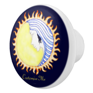 Mond-Göttin Keramikknauf