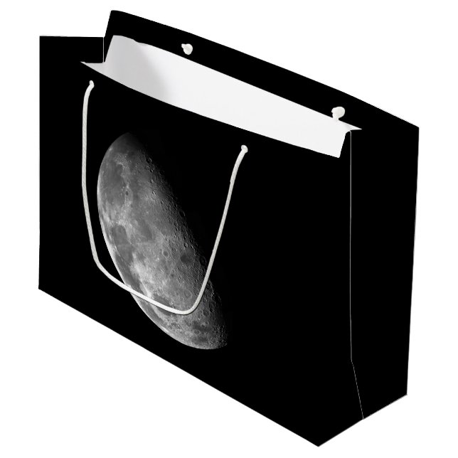 Mond Große Geschenktüte (Vorderseite Schrägansicht)
