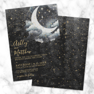 Mond Himmelhochzeit Einladung