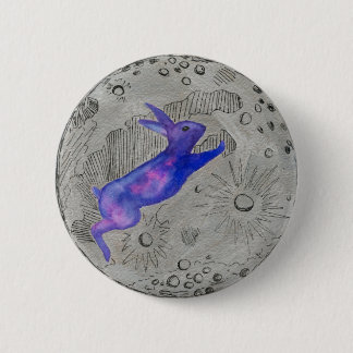 Mond-Kaninchen Button