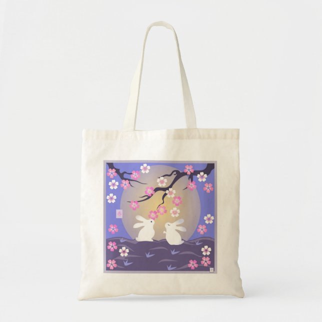 Mond-Kaninchen-Taschen-Tasche Tragetasche (Vorne)