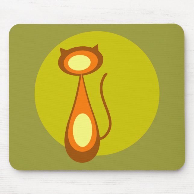 Mond-Katze Mousepad (Vorne)
