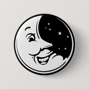 Mond-leises Lachen Button
