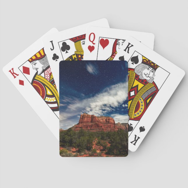 Mond-Licht über Sedona, Arizona Spielkarten (Rückseite)
